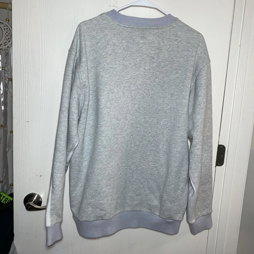 Adidas Originals Real Scarf Crew‎ Casual Sports Round Neck Pullover Grey XL